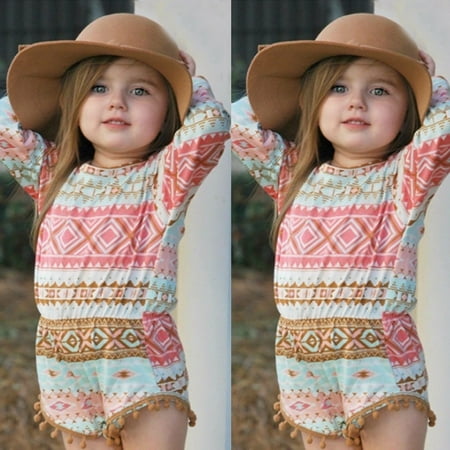 Newborn Toddler Infant Baby Girl Romper Jumpsuit Bodysuit Outfit Sunsuit Clothes
